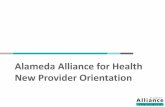 Alameda Alliance for Health New Provider Orientation