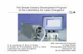 The Streak Camera Development Program at the Laboratory for Laser
