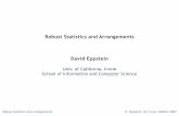 Robust Statistics and Arrangements David Eppstein