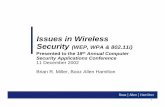 Issues in Wireless Security (WEP, WPA & 802.11i)