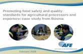 Promoting food safety and quality standards for ...