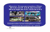 Master Transportation Plan Demand and System Management Element