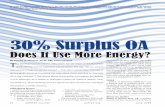 30% Surplus OA - Dedicated Outdoor Air Systems (DOAS)