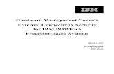 Hardware Management Console External Connectivity Security for IBM POWER Processor-based