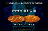 NOBEL LECTURES IN PHYSICS 1901-1921 - The University of Toledo