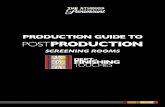PRODUCTION GUIDE TO POSTPRODUCTION