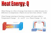 Heat Energy difference in temperature. Objects do not have heat