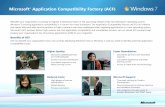Microsoft® Application Compatibility Factory (ACF)