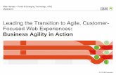 Leading the Transition to Agile, Customer- Focused Web Experiences