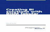 Creating BI solutions with BISM Tabular