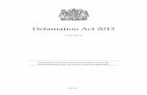 Defamation Act 2013 -