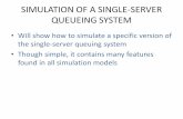 1.4 SIMULATION OF A SINGLE-SERVER QUEUEING SYSTEM - cs 6