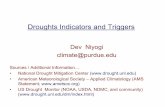 Droughts Indicators and Triggers