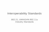 Interoperability Standards - Cognitive Radio Technologies