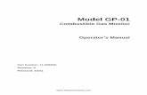 Model GP-01 - Portable Gas Detectors and Fixed Systems Gas