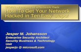 Anatomy of a Network Hack: How to Get your network hacked in10