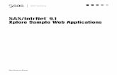 SAS/IntrNet 9.1 Xplore Sample Web Applications