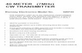 40 METER (7MHz) CW TRANSMITTER - Ramsey Electronics Inc