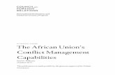 The African Unionâ€™s Conflict Management Capabilities