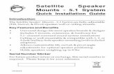 Satellite Speaker Mounts - 5.1 System - SIIG Home Page
