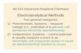 Electroanalytical Methods - Faculty Server Contact