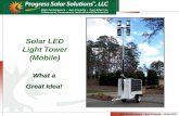 Solar LED Light Tower (Mobile) - Progress Solar Solutions LLC