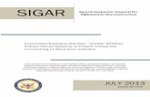 SIGAR - Special Inspector General for Afghanistan Reconstruction