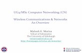 UG4/MSc Computer Networking (CN) Wireless Communications