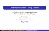 A Renormalization Group Primer - Welcome to SCIPP