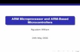ARM Microprocessor and ARM-Based Microcontrollers