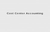 Cost Center Accounting - ERP Database