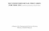 RECOMMENDED RETAIL PRICE (RRP) NEDL RRP PRICE LIST FOR NEDL 2011