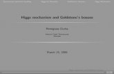 Higgs mechanism and Goldstone's bosons - - Instytut Fizyki