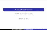R: Statistical Functions - Biostatistics - Johns Hopkins Bloomberg