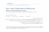 Sect. 263A: Challenges in Allocating Indirect Costs