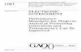 GAO-11-775 Electronic Government: Performance Measures for
