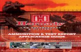 Ammunition Test Report and Application Guide - Hornady