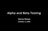 Alpha and Beta Testing - majordojo
