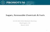 Sugars, Renewable Chemicals & Fuels