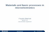 Materials and basic processes in microelectronics