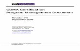 CDMA Certification Program Management Document