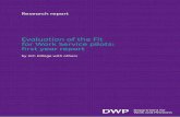 Evaluation of the Fit for Work Service pilots: first year report