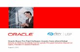 Oracle Buys Pre-Paid Software Assets from eServGlobal Oracle to
