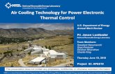 Air Cooling Technology for Power Electronic Thermal Control