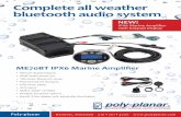 Complete all weather bluetooth audio system