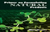 Primer on Formulating NATURAL - Cosmetic Chemists Corner