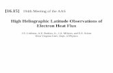 High Heliographic Latitude Observations of Electron Heat Flux