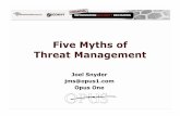 Five Myths of Threat Management - TechTarget, Where Serious