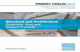 Structural and Architectural Expansion Joint and Sealant Products