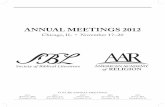 ANNUAL MEETINGS 2012 - Society of Biblical Literature